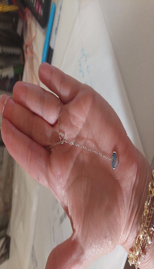 Pulsera Hilo Azul  San Benito Mini Dorado