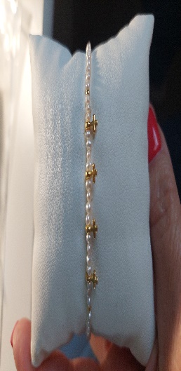 Collar De S Virgen Guadalupe Engastada Extragrande Con Perla