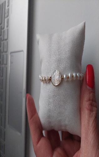 Cadena Con Virgen Milagrosa Engastada Con  Extra Grande Con Circonia