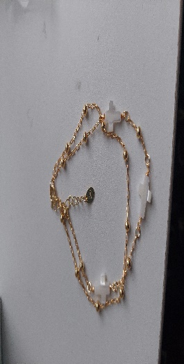 Cadena Con Virgen Milagrosa Engastada Con S Grande Con Perla