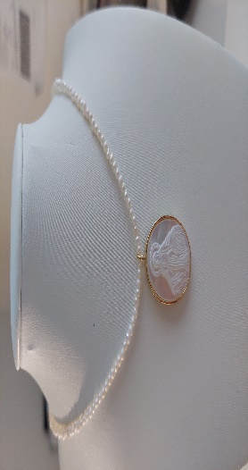 Cadena Virgen Milagrosa Eextragrande Amatista