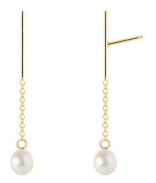 Pulsera Hilo,  Y Balin  Cruz Con Perla