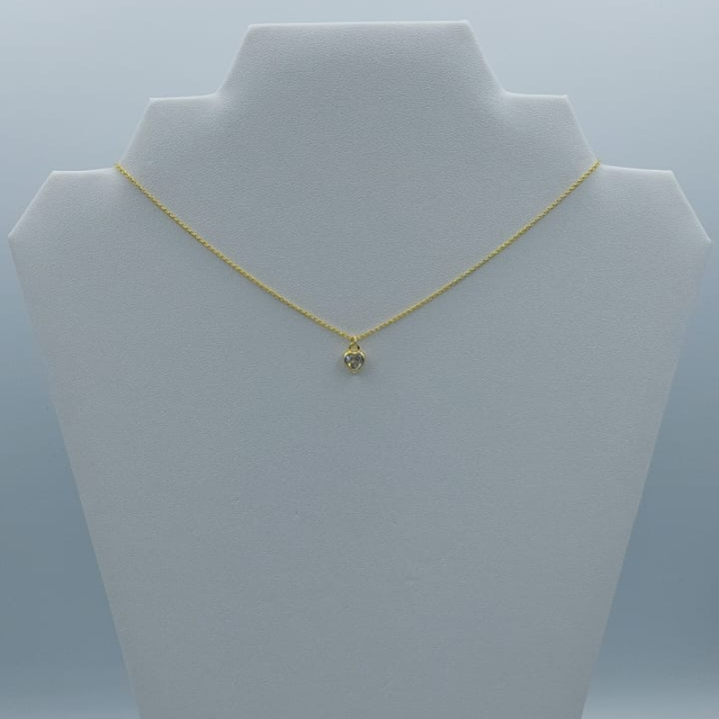 Cadena  Corazon Cristal