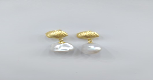 Zarcillo  Redonda Con Perla