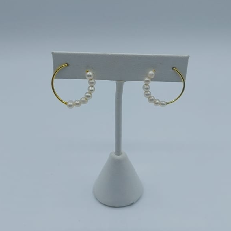 Argollas De S Con Perla