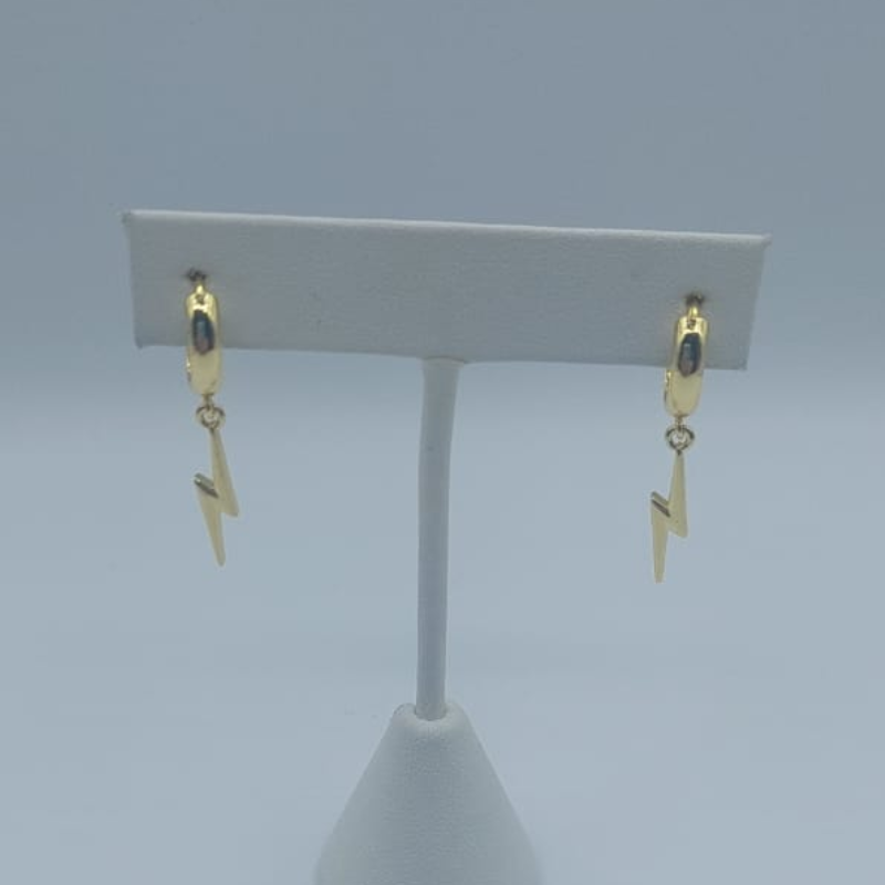 Argollas Rayos Plane Gold