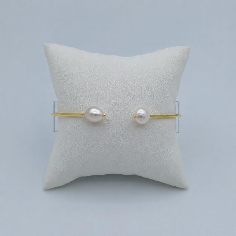 Pulsera Terminal 2 S Chatas Con Perla
