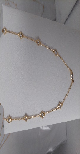 Cadena   1 Cristal Con Perla