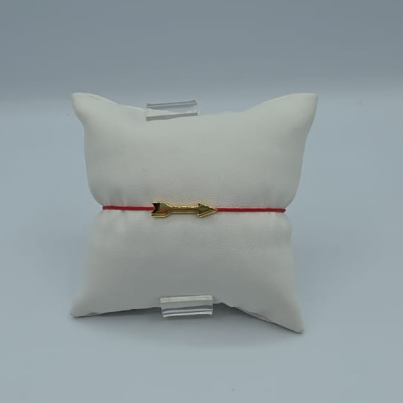 Pulsera Hilo Rojo  Flecha Dorada