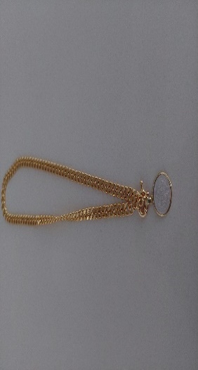 Collar Cristal Verde   Rectangular Con Perla