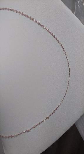 Pulsera  V.M Mas Cruz Con Perla