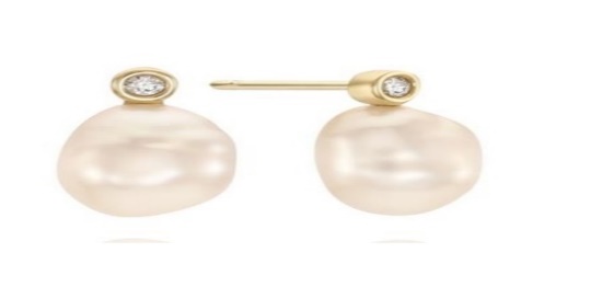 Collare  Redonda Chata Peq Con Perla