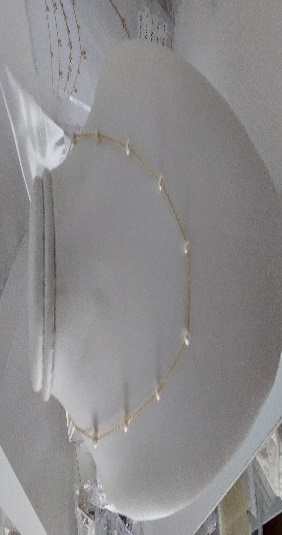 Pulsera  Con  Virgen Milagrosa Nacar Mini Con Perla