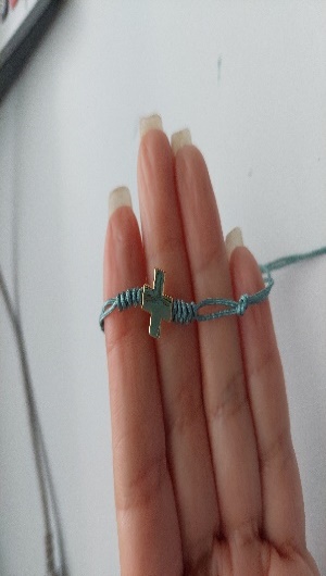 Set De 5 Pulseras S S Escapularios,S-B Y Cruz Con Perla