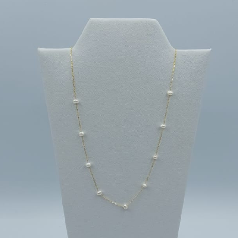Cadena P S  Intercalada 3Mm Con Perla