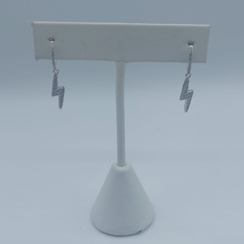 Argollas Rayo Circon Peq Silver