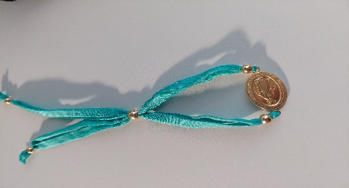 Pulseras S Escapulario Corazon Y Cruz Miyu Con Perla