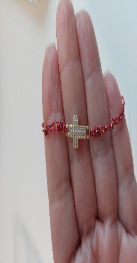Cadena  Virgen Milagrosa  Mini Con Circonia