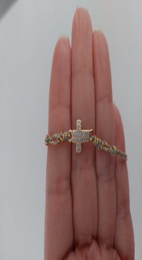 Cadena  Virgen Milagrosa Amatista Mini