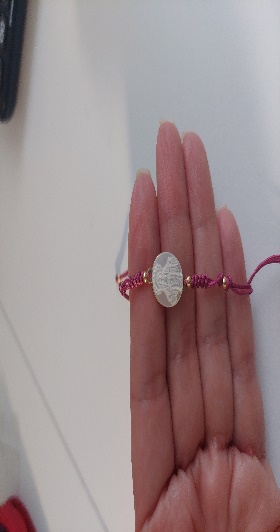 Pulsera Hilos Fuc,Ver,Turq Y Narj  Cruz Mini