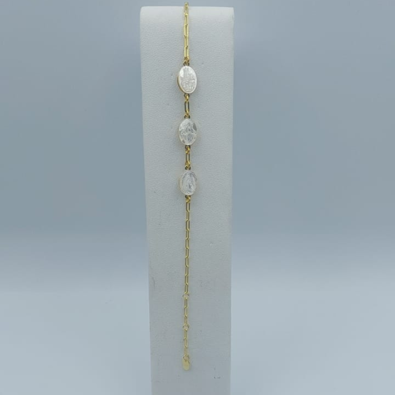 Pulsera Eslabon S 3 Virgenes Diferente
