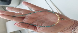 Pulsera Cristales Dorado