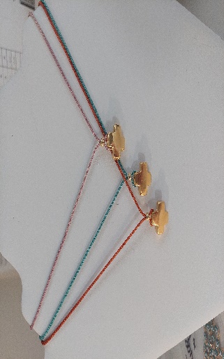 Pulsera Seda Roja Cruz Circ