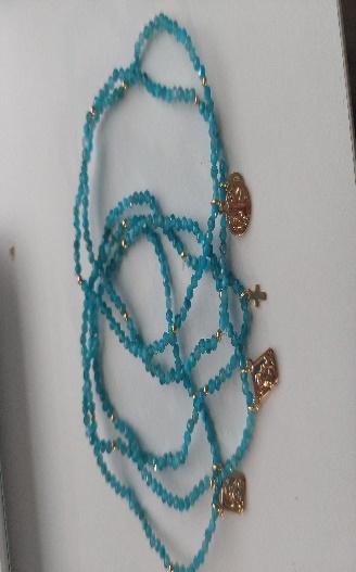 Pulsera Seda Negra Cruz Circ