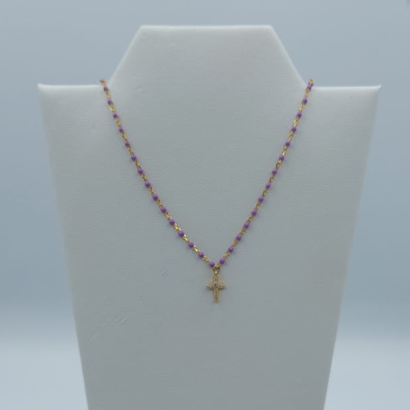 Cadena Enamel Morada