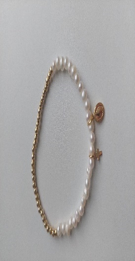 Pulsera   V.M Gran Dor Con Perla