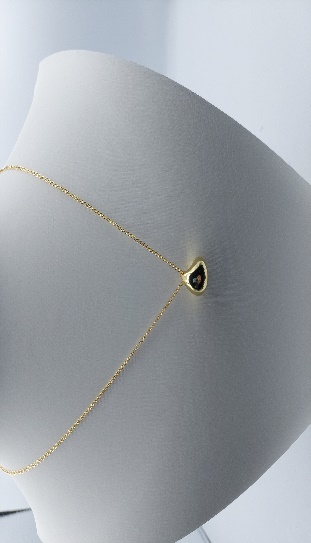 Collar  Arroz  Cruz Circon Con Perla