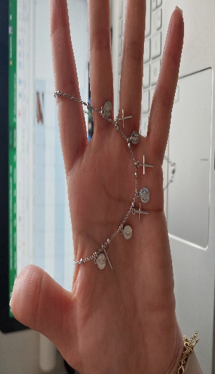 Cadena Barra Cristal Y Con Perla