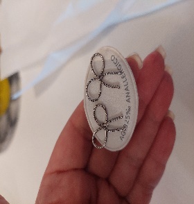 Pulsera  San Benito Nacar Mini Con Perla