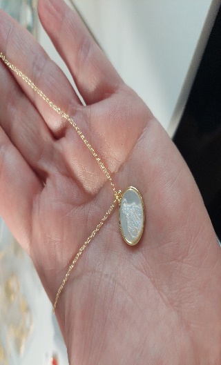 Collar Cristal Celeste Y Rosado