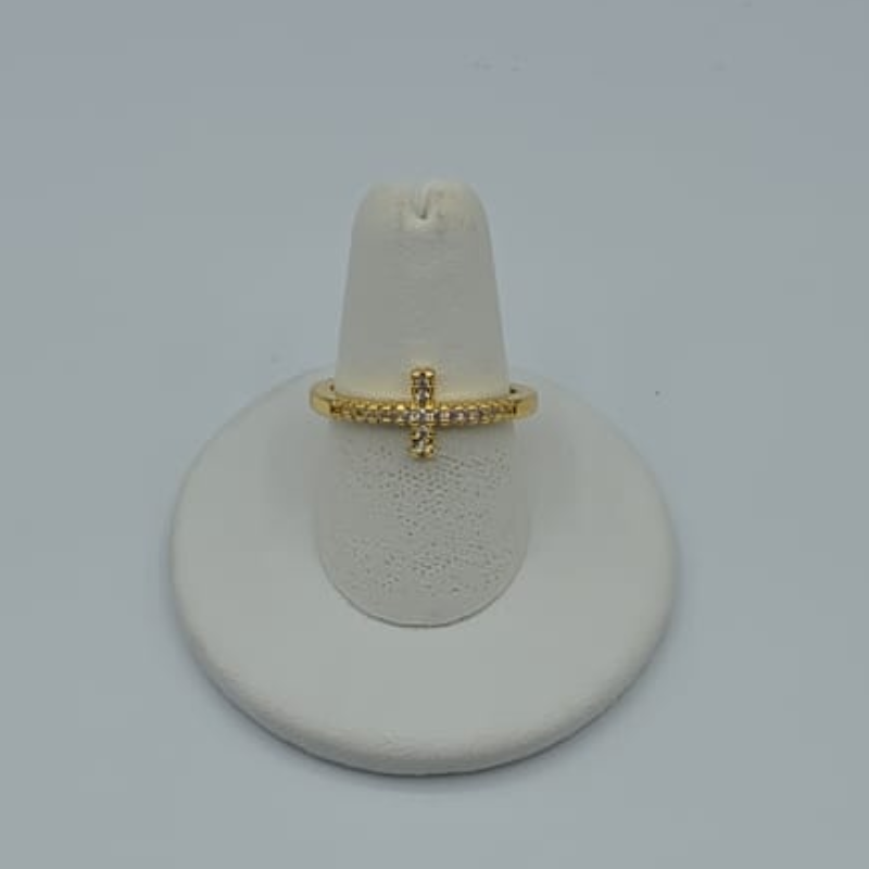 Anillo Cruz Circon