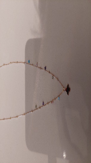 Cadena Enamel Turq. Estrella