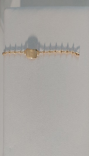 Zarcillo Cruz Mini Dorado Plane