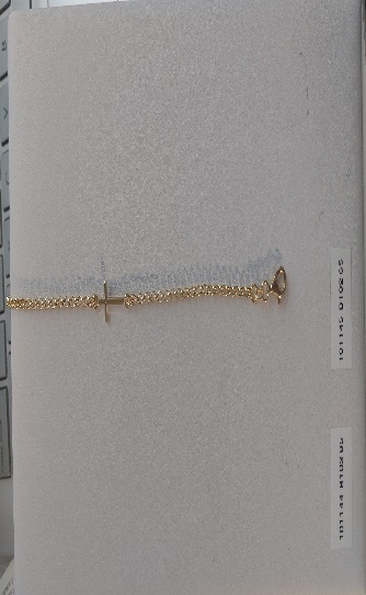 Collar  Cuelga Virgen Milagrosa Grande Con Perla