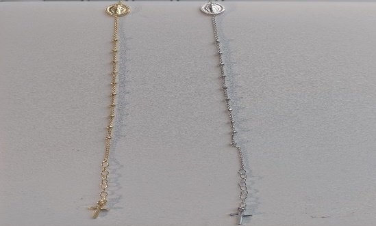 Pulseras Lazos Dorados Y Plat