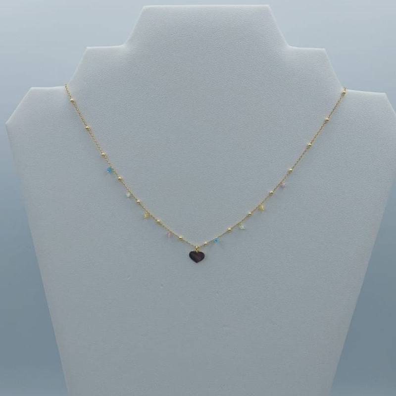 Cadena Cristales  Corazon