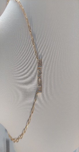 Collar Cristal Verde  Trebol