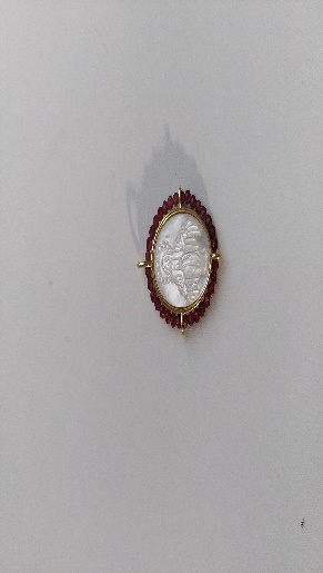 Pulsera Hilo Gris Ije Cruz Abierta Y Con Perla
