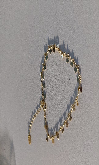 Pulsera Rolo  V.M Mas Cruz Dorado