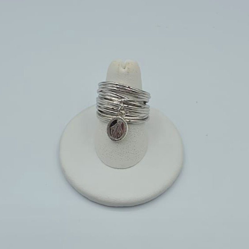 Anillo dije V.Milagrosa plane pequen̈a 10x14mm